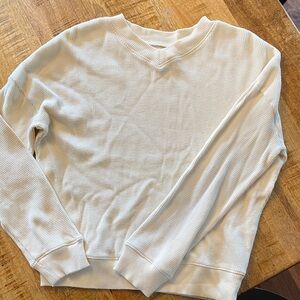 Madewell Cream Textured Women's Sweater